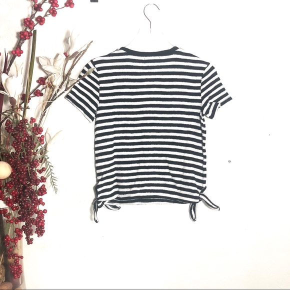 nwt madewell • stripe side tie tshirt - Picture 2 of 7